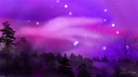 Purple Aurora wallpaper | nature and landscape | Wallpaper Better