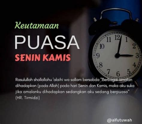 5 Keutamaan Mengamalkan Puasa Senin Kamis