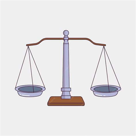 Premium Vector | Scales scale of justice symbol vintage scale flat illustration