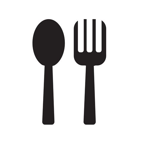 Spoon and Fork icon Vector Illustration 582059 Vector Art at Vecteezy