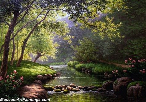 Famous Landscape Paintings 002 by Rene Charles Edmond His Landscape ...