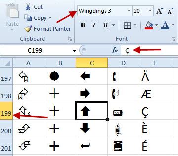 Display Up/Down Arrows - Excel Tips - MrExcel Publishing