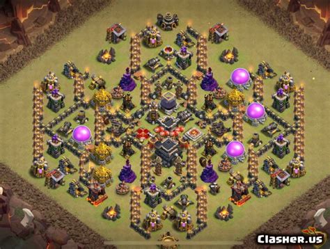 [Town Hall 9] TH9 War/Trophy/Hybrid base #443 [With Link] [8-2020] - War Base - Clash of Clans ...