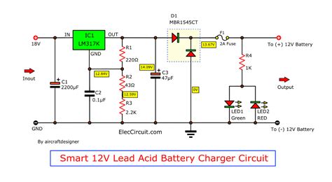 Battery Charger Regulator Circuit Diagram