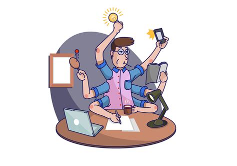 Multitasking Task Vector Illustration 149946 Vector Art at Vecteezy