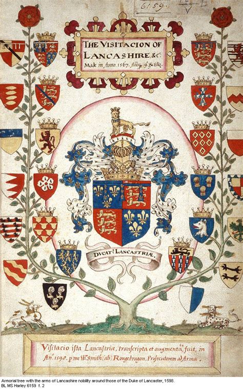 The Arms of the Duchy of Lancaster | Illuminated manuscript, Coat of arms, Heraldry