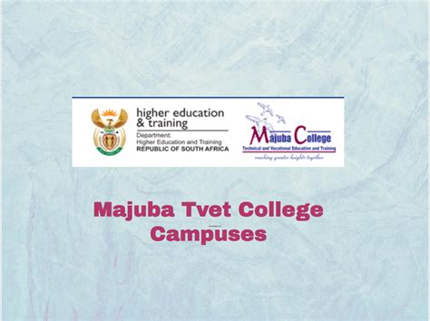 Majuba Tvet College Campuses - South African TVET Colleges