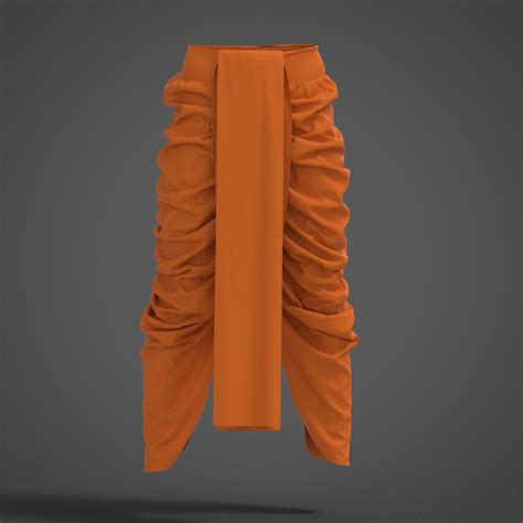 ArtStation - Dhoti Dress type-1 3D model Include Marvelous Designer ...