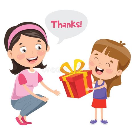 Kids Saying Thank You Clipart