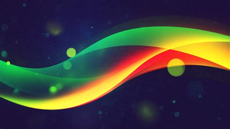 waves, Green, Yellow, Red, Abstract Wallpapers HD / Desktop and Mobile Backgrounds