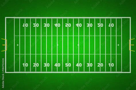 Top views of american football field. Green grass pattern for sport background. Ragby football ...