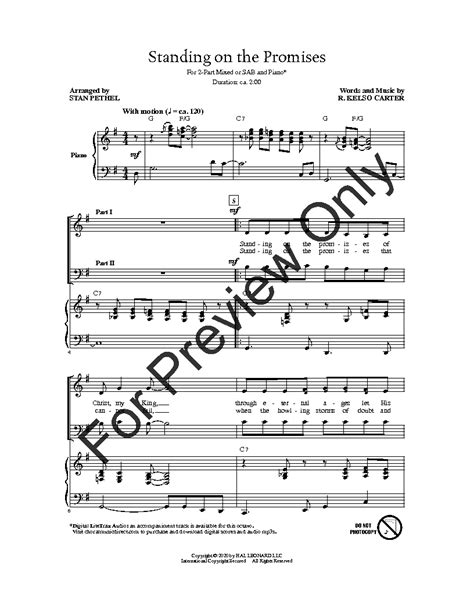 Standing on the Promises (Two-Part Mixed or | J.W. Pepper Sheet Music