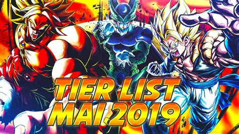 TIER LIST POST BROLY DBZ ( MAI 2019 ) - DB LEGENDS FR - YouTube