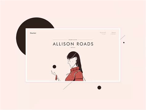 Personal website design by Leahrami Rezdes on Dribbble