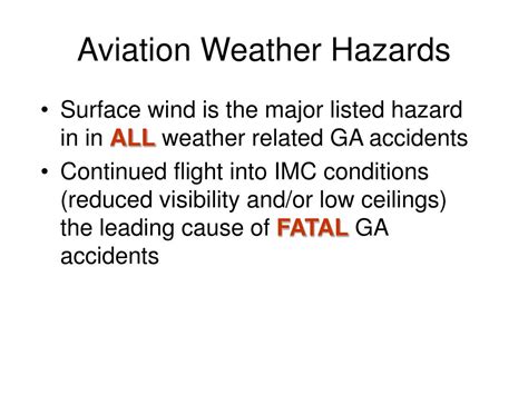 PPT - Aviation Weather Hazards PowerPoint Presentation, free download - ID:2997173