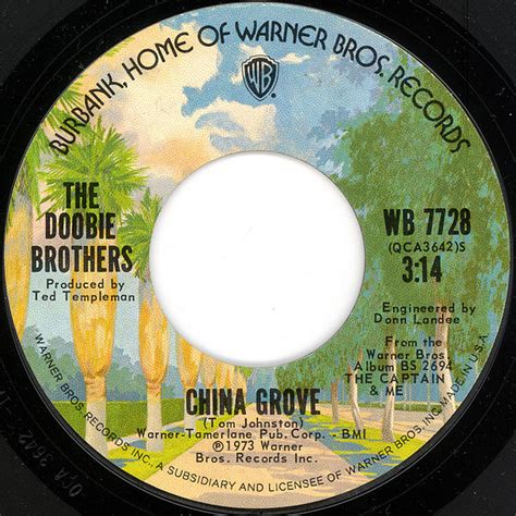 The Doobie Brothers – China Grove (1973, Pitman Pressing, Vinyl) - Discogs