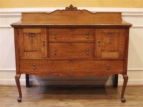 Antique Golden Oak Sideboard, Server, Buffet. Country style American C ...