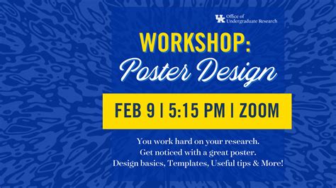 Workshop: Poster Design | Office of Undergraduate Research