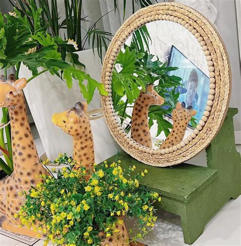 OYPEIP 20?Ç¥Large Nature Rattan Boho Innovative Art Decoration Round ...