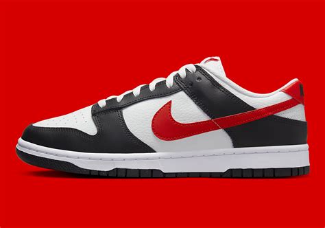 Nike Dunk Low Black White Red FB3354-001 | SneakerNews.com