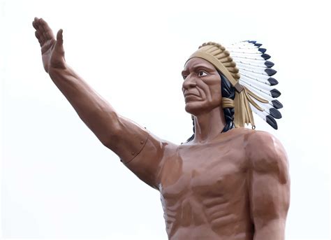 Pierced by arrows, bullets, San Antonio’s McCombs Indian statue gets ...