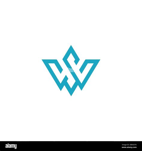 Initial letter ws logo or sw logo vector design template Stock Vector ...