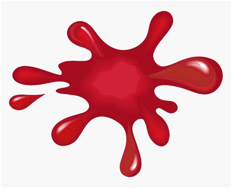 Red Paint Splat - Red Paint Splat Png, Transparent Png - kindpng