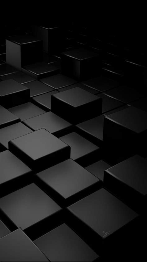 Black Cubic Wallpaper | Phone wallpaper design, Black phone wallpaper, Black wallpaper iphone