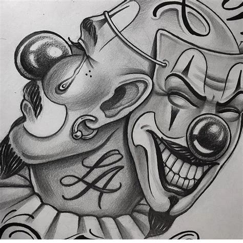 Pin by shuli victor on clowns | Chicano drawings, Tattoo design drawings, Chicano style tattoo