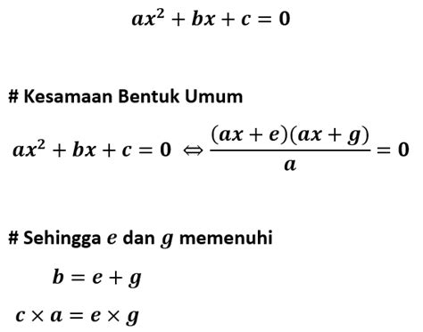 Persamaan Kuadrat Bentuk Rumus Mencari Akar Akar Amp Contoh Soal - Riset