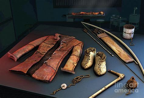 Otzi The Iceman's Clothing And Tools Photograph by Gregoire Cirade/science Photo Library