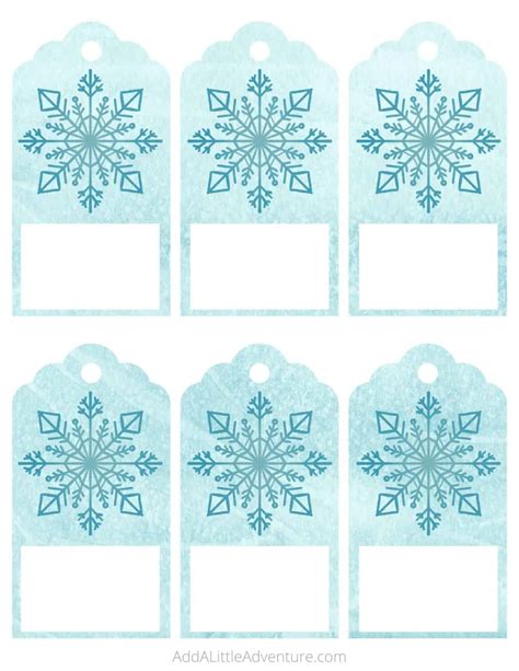 Snowflake Gift Tags - Free Printables - Add A Little Adventure