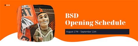 BSD Opening Schedule