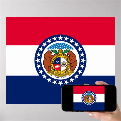 Missouri State Flag Design Poster | Zazzle