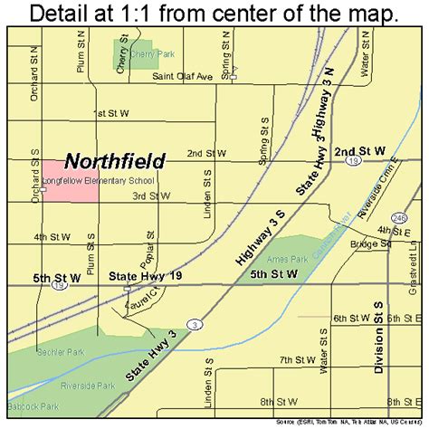 Northfield Minnesota Street Map 2746924