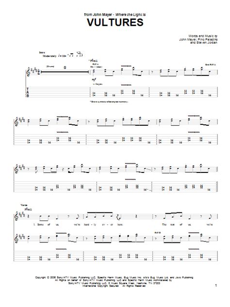 Vultures | Sheet Music Direct