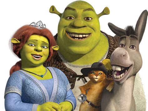 Download Shrek The Third Trailer - Donkey Shrek Fiona And P PNG Image ...