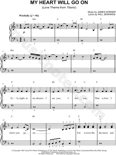 Titanic theme song melody lyrics pdf - displaykum