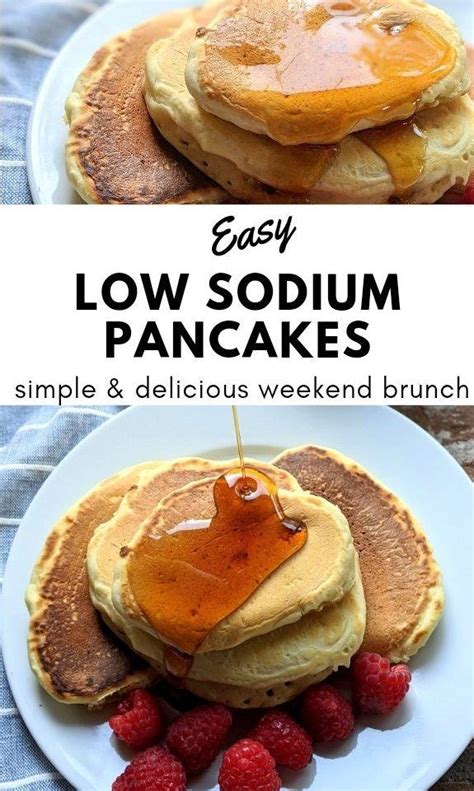 Low Sodium Pancakes Recipe (No Salt Added) | Recipe in 2024 | Low ...