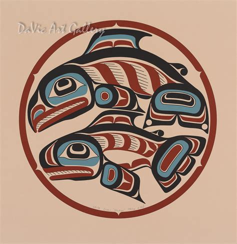 'Haida Gwaii Salmon', Alvin Child - Northwest Coast | Native Canadian Arts