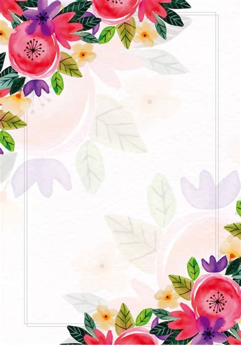 Simple Flowers Background Wallpaper Image For Free Download - Pngtree | Flower background ...