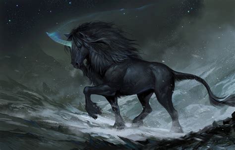 Black Mountain Unicorn 2 by sandara on DeviantArt