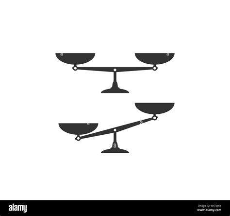 Balance scale icon. Vector illustration, flat design Stock Vector Image & Art - Alamy