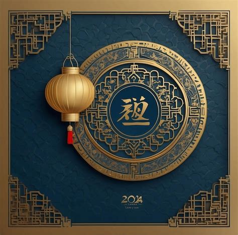 Premium Photo | Elegant Lunar New Year Greeting Card Design