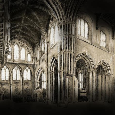 Rochester Cathedral Interior - Ben Cotterill Art