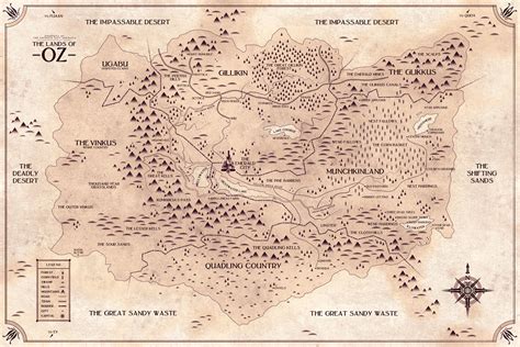 Map of Oz by FabledCreative on DeviantArt