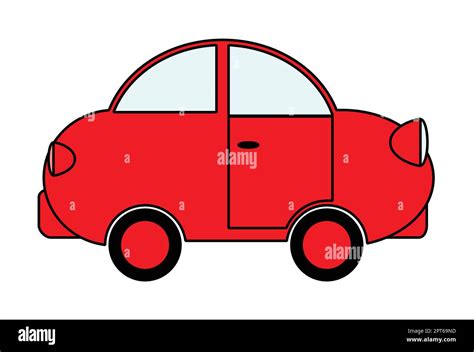 Cartoon Red Car Stock Vector Image & Art - Alamy