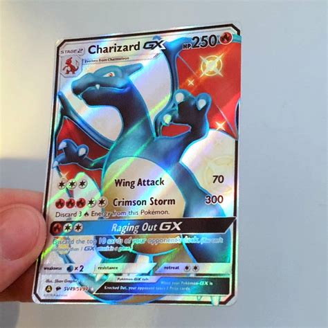 Shiny Blue Charizard Card - Printable Cards