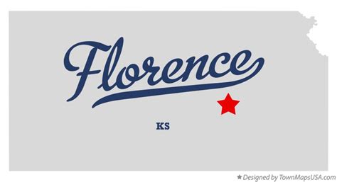 Map of Florence, KS, Kansas