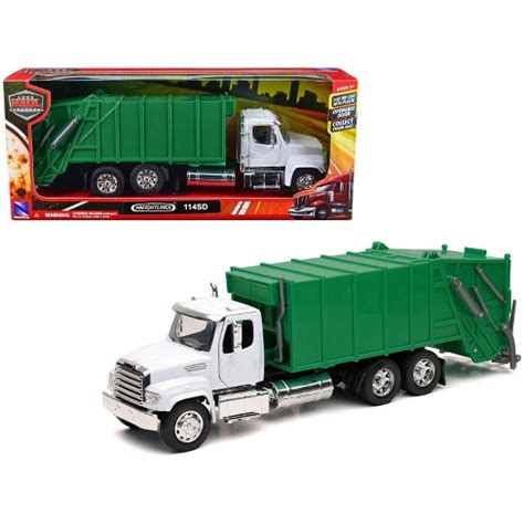 Freightliner 114sd Garbage Truck White And Green "long Haul Trucker ...